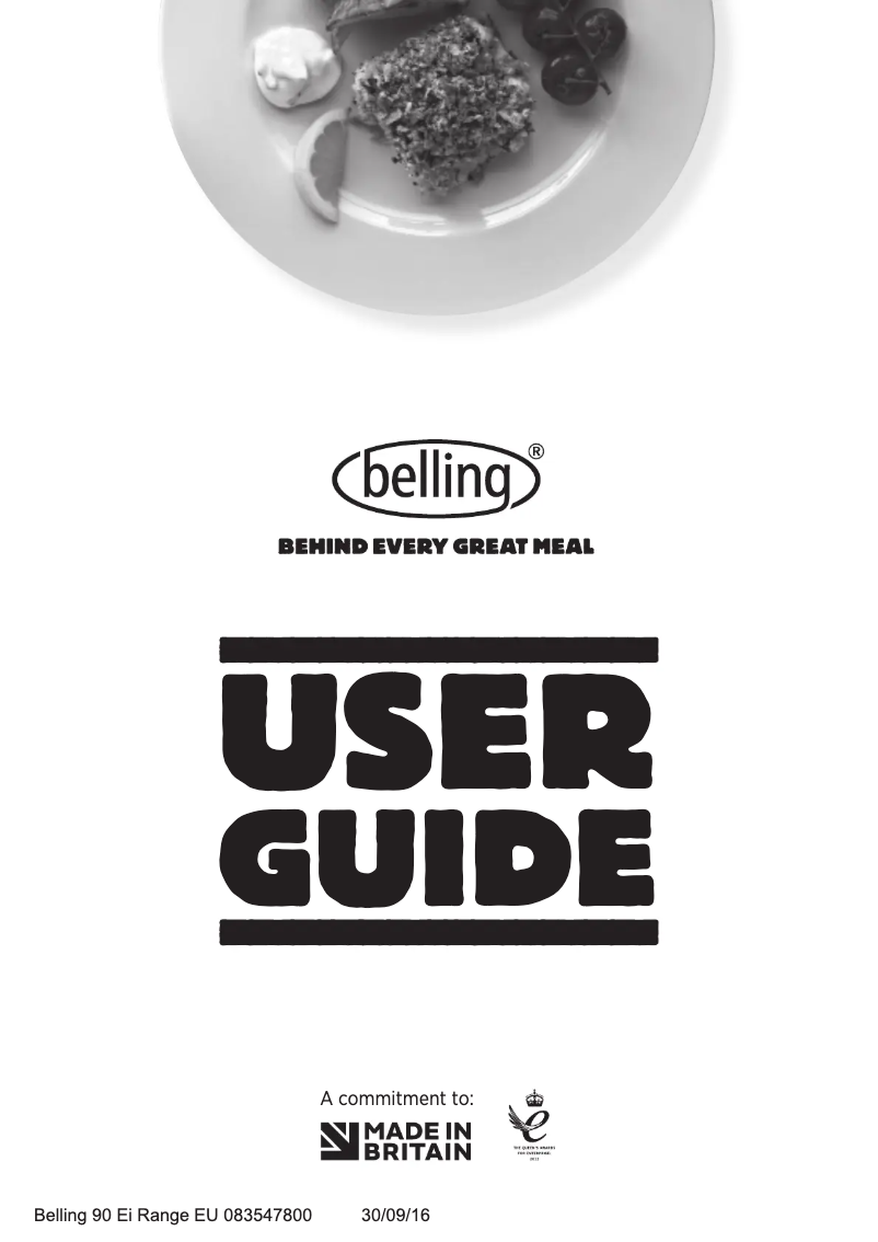 Page 1 of the manual User Manual Belling Cookcentre 90Ei