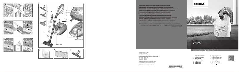 Page 1 of the manual User Manual Siemens VSZ5SEN2