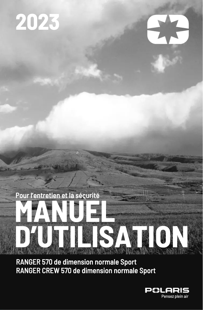 Page 1 of the manual User Manual Polaris RANGER 570 (2023)