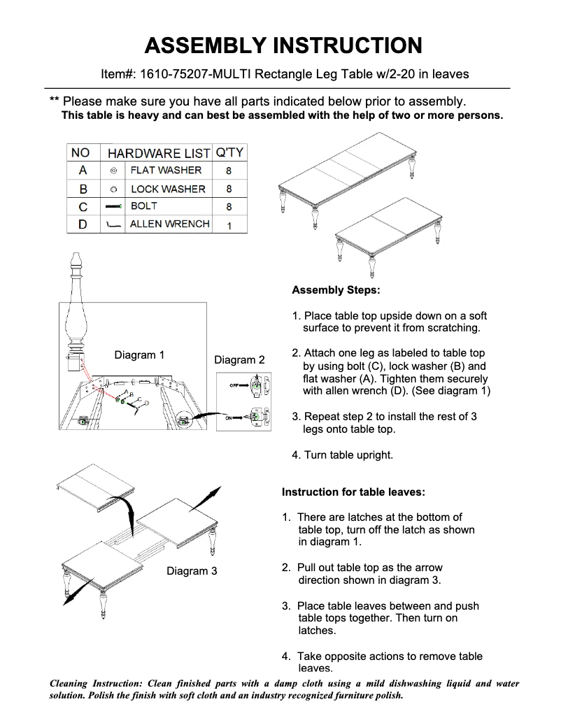 Page 1 of the manual User Manual Hooker 1610-75207-MULTI