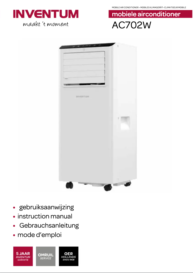 First page image of the manual for AC702W