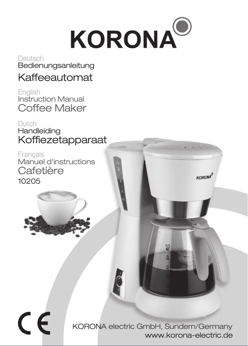 Image de la première page du manuel de l'appareil 10205