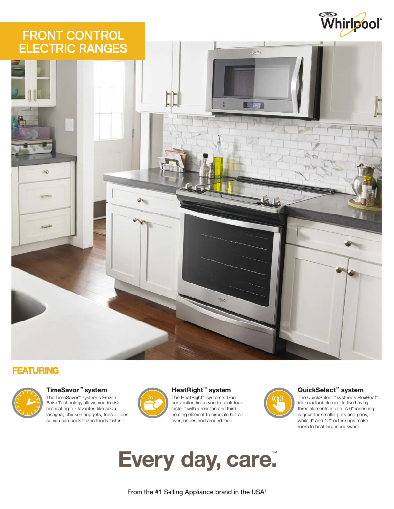 Page 1 of the manual Technical Sheet Whirlpool WEE745H0FS
