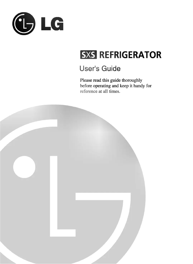 Page 1 of the manual User Manual LG GR-L247EQ