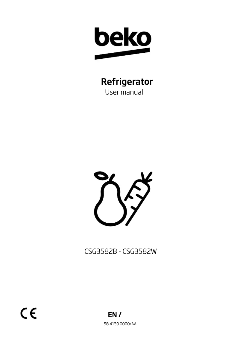 Page 1 of the manual User Manual Beko FBQ6205