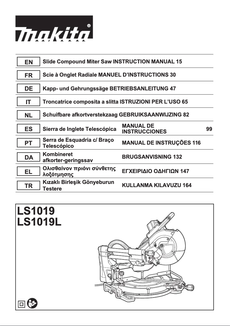 First page image of the manual for LS1019L