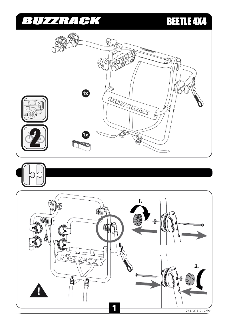 First page image of the manual for Beetle 4x4