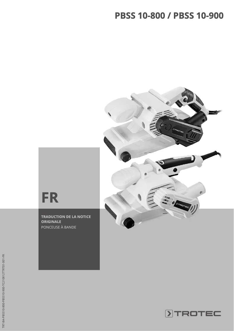 First page image of the manual for PBSS 10-800