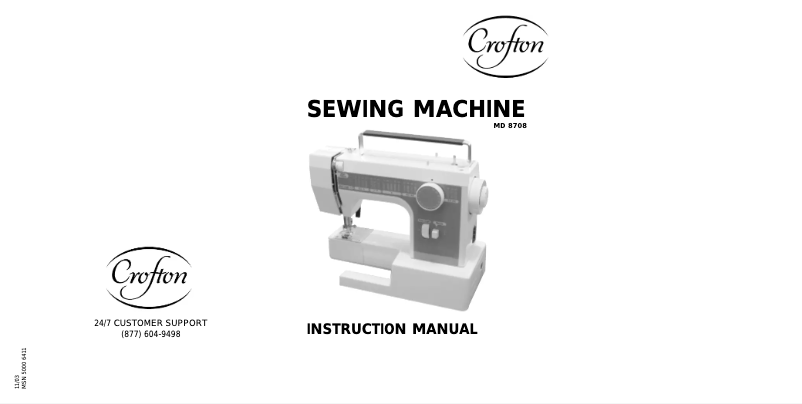 First page image of the manual for MD 8708