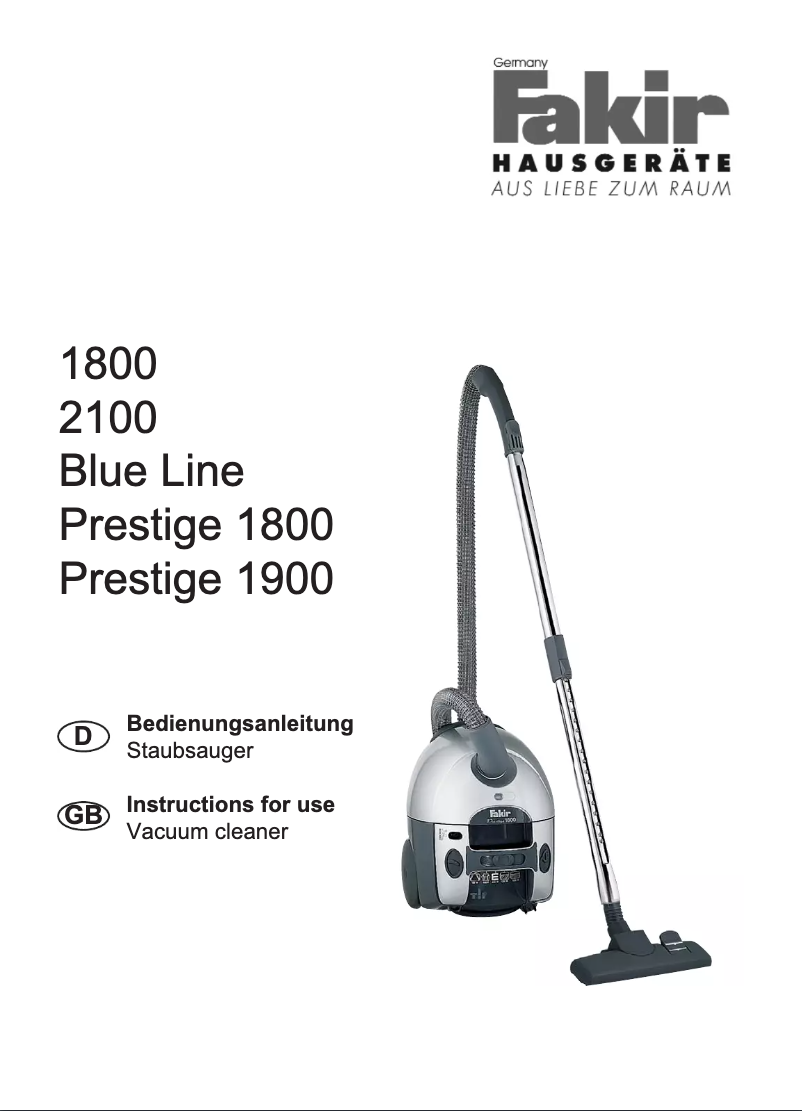 First page image of the manual for 2100