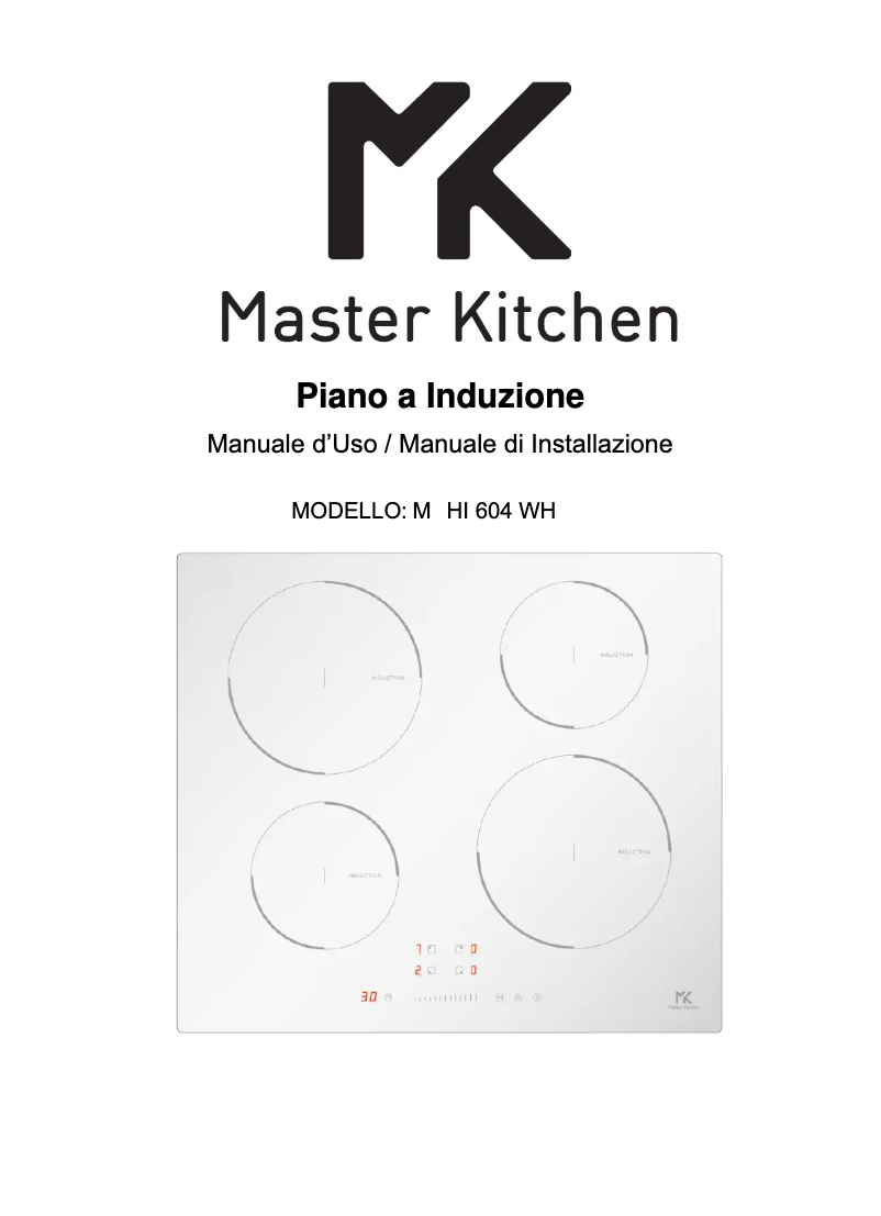 Page 1 of the manual User Manual Master Kitchen MKHI 604 WH