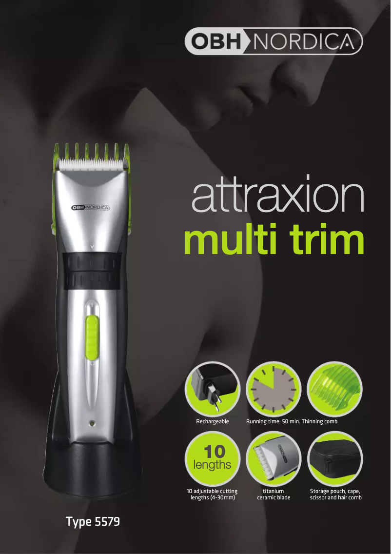 Page 1 of the manual User Manual OBH Nordica Attraxion 5579