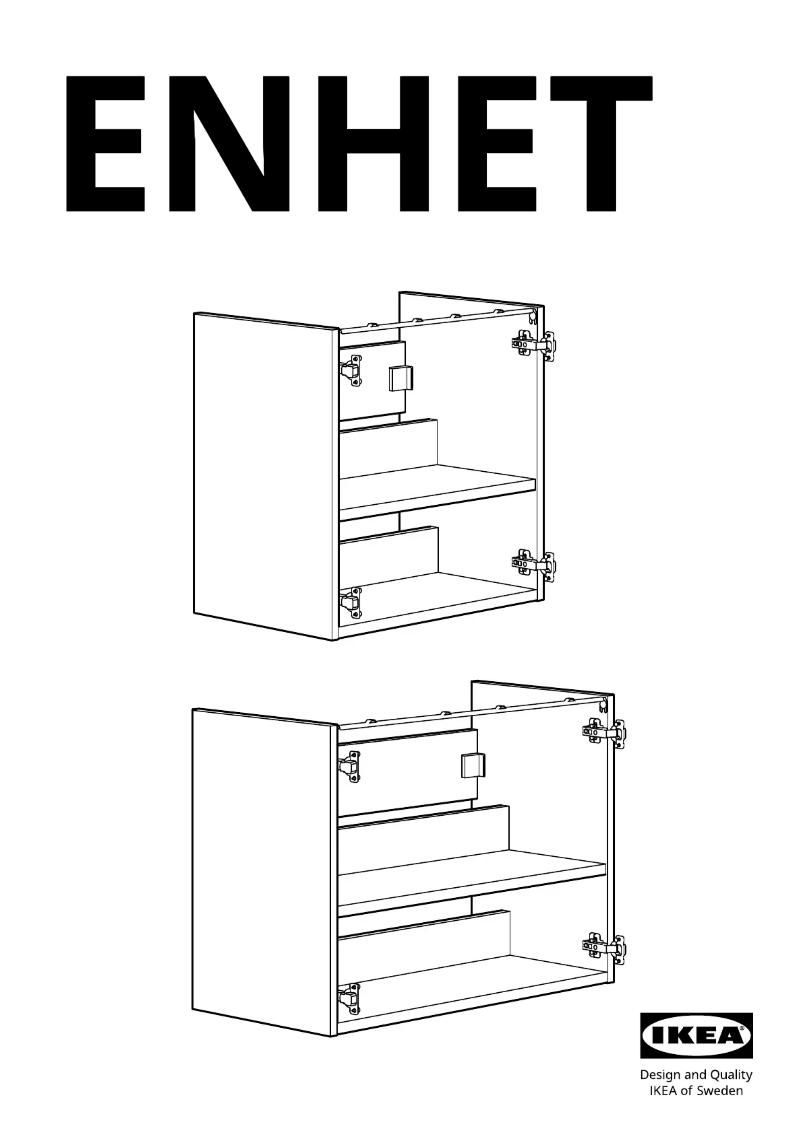 Page 1 of the manual User Manual Ikea ENHET 904.404.72