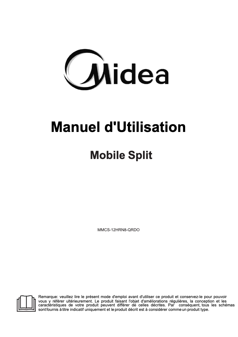 Page 1 of the manual User Manual Midea PortaSplit