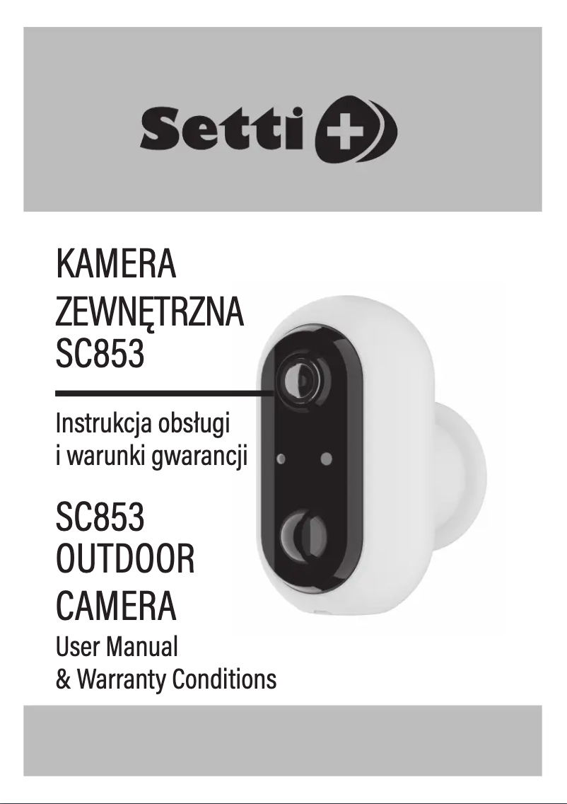 First page image of the manual for SC853