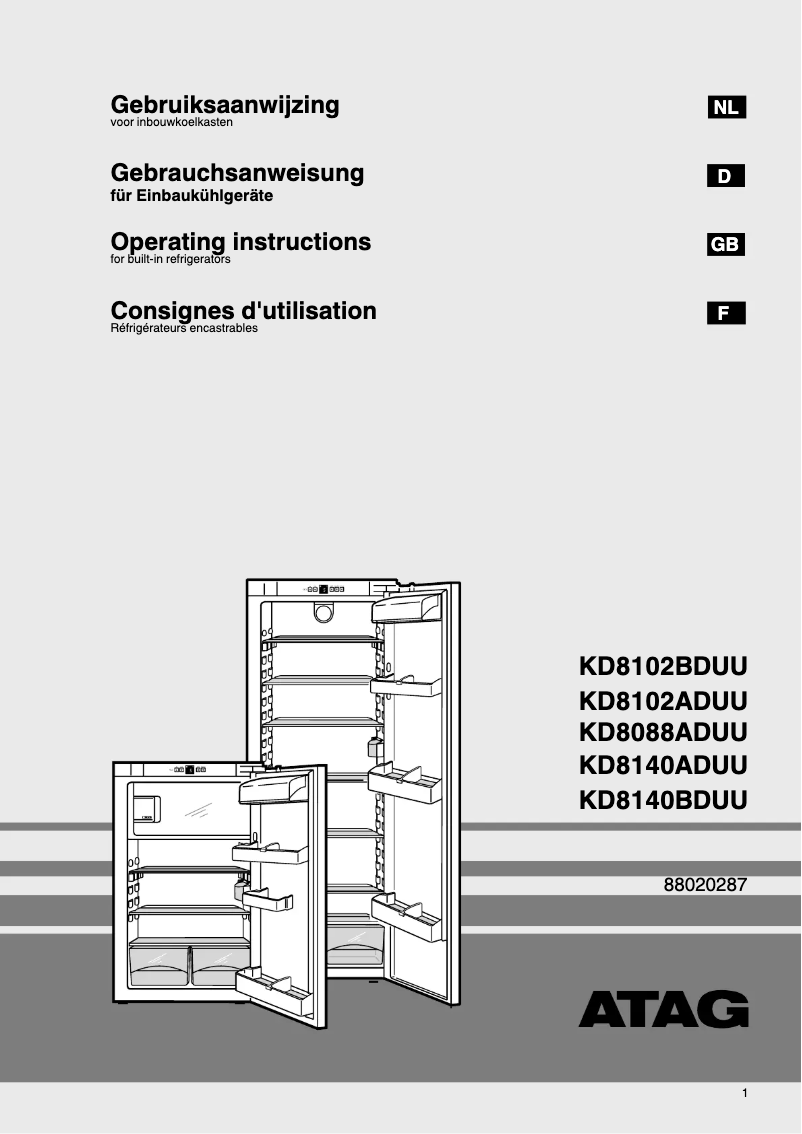 Image de la première page du manuel de l'appareil KD8140BD
