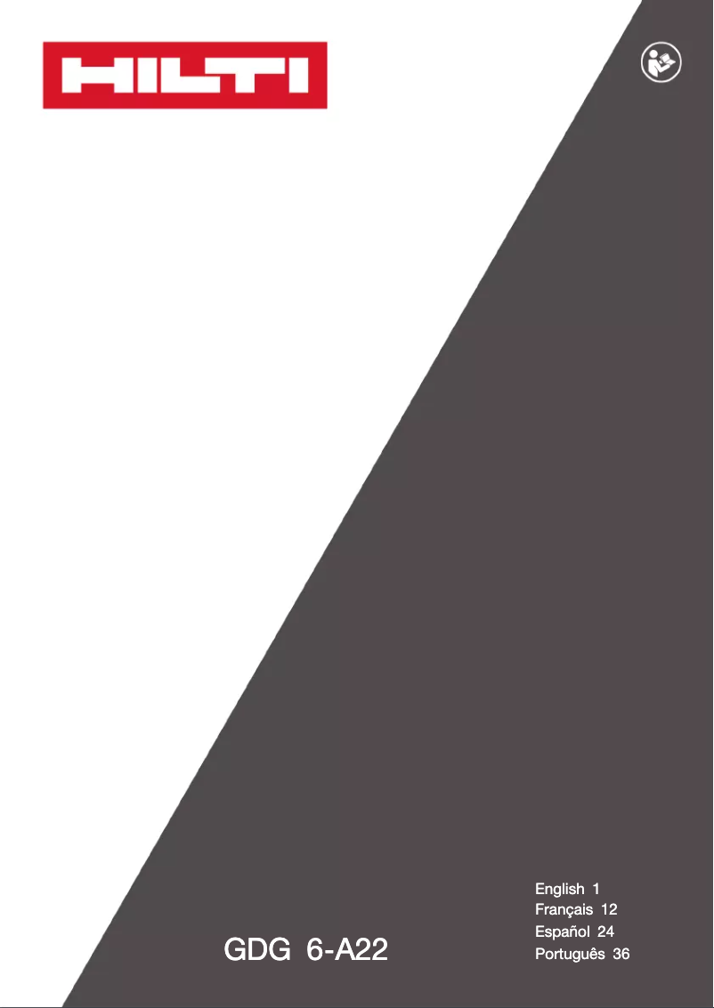 First page image of the manual for GDG 6-A22