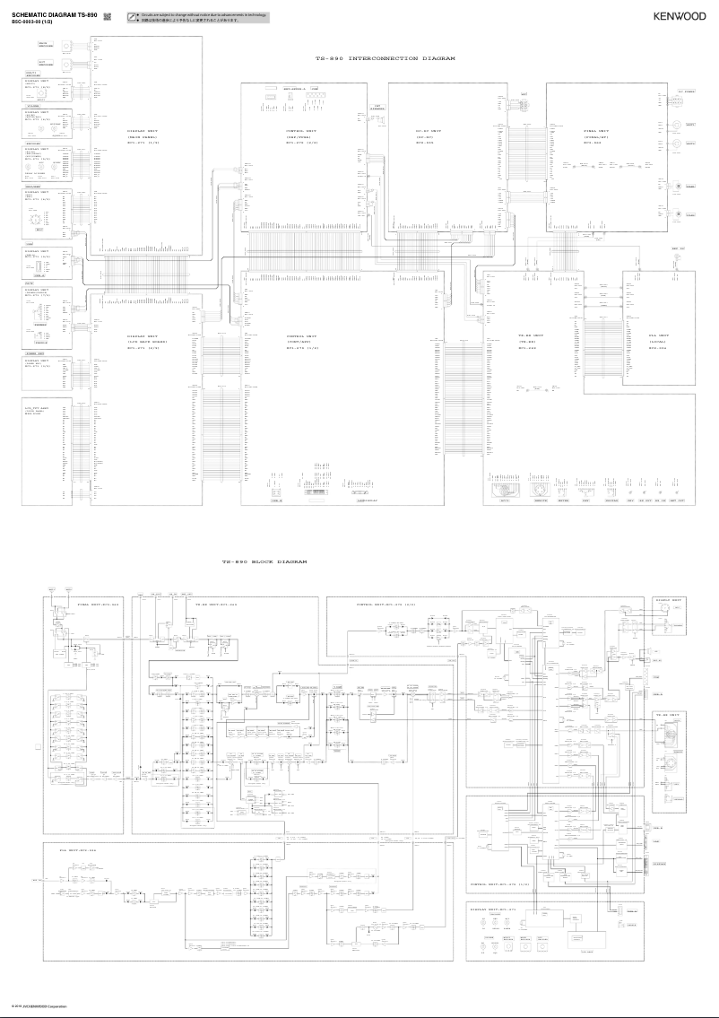 Page 1 of the manual Wiring Diagram Kenwood TS-890S