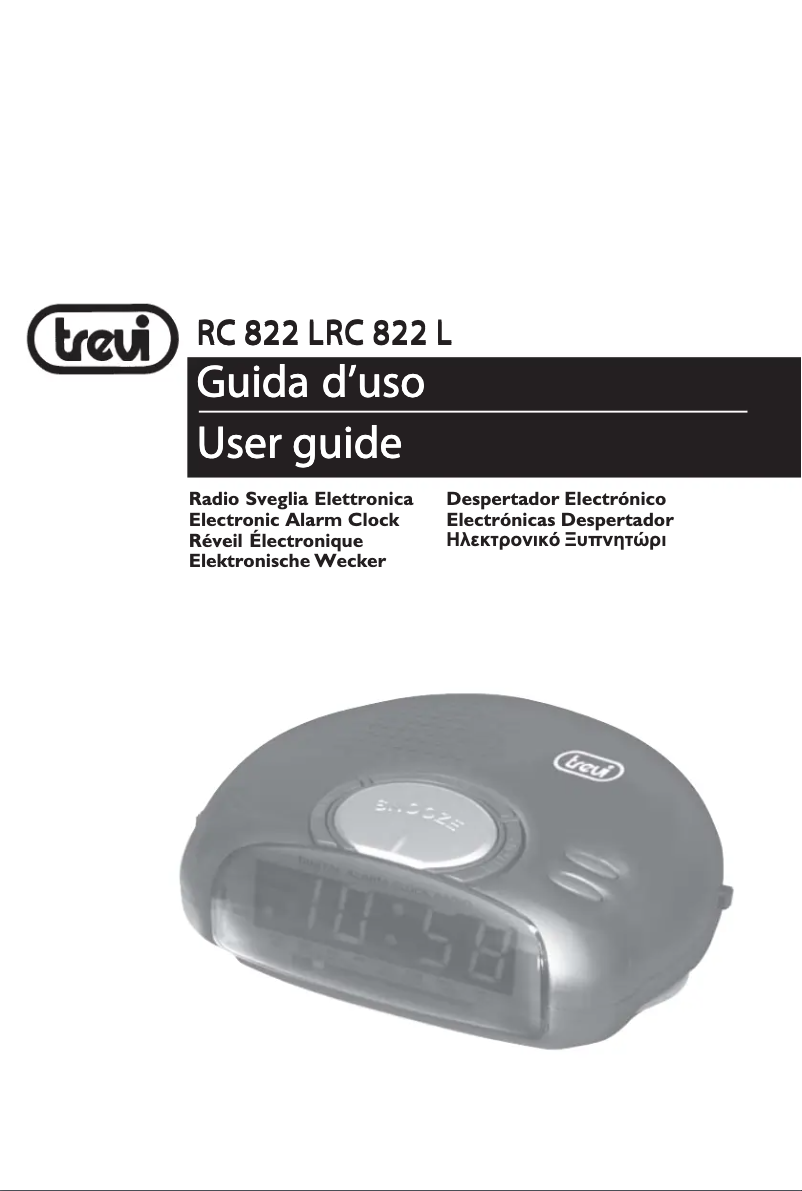 First page image of the manual for RC 822 L