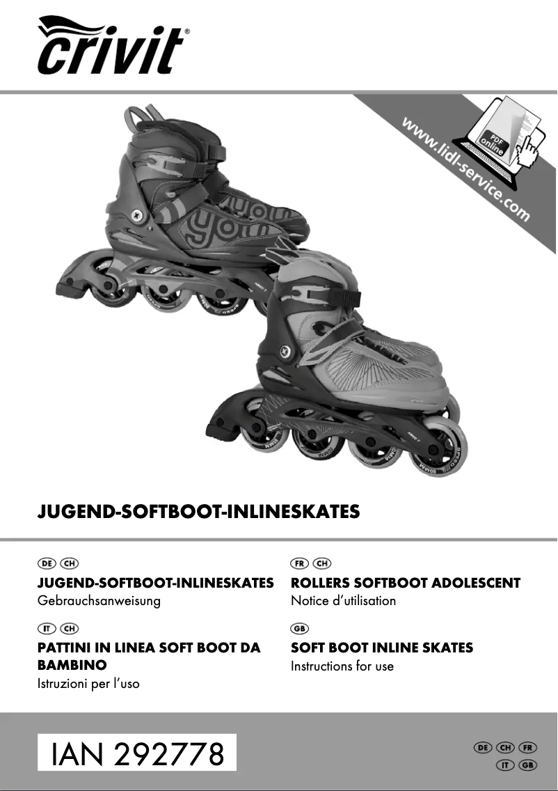 First page image of the manual for IAN 271523