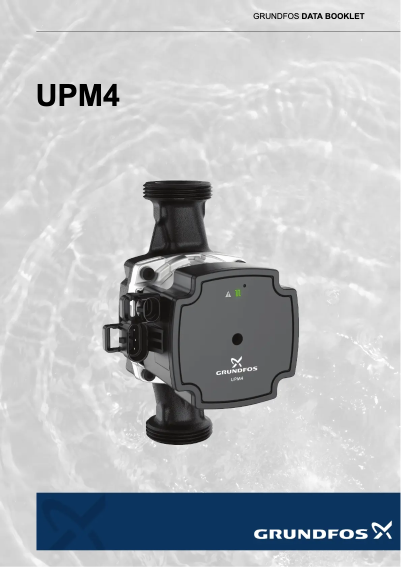 Page 1 of the manual Technical Sheet Grundfos ALPHA2