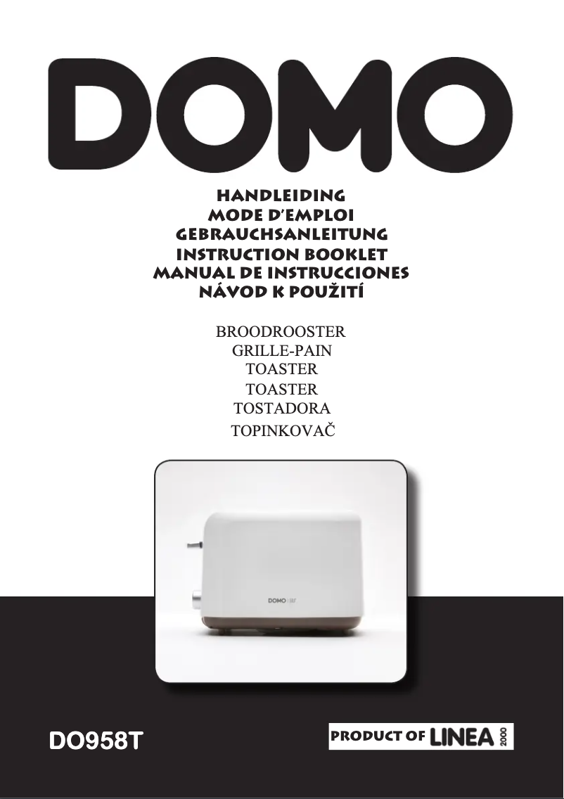 First page image of the manual for DO958T