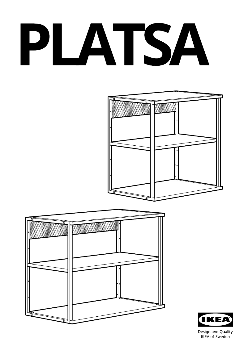 First page image of the manual for PLATSA 905.662.25