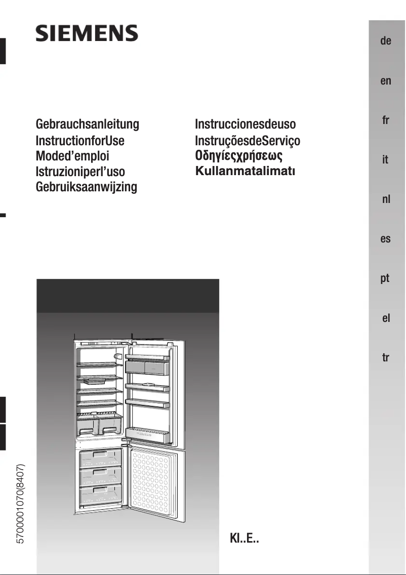 Page 1 of the manual User Manual Siemens KI30E441NE