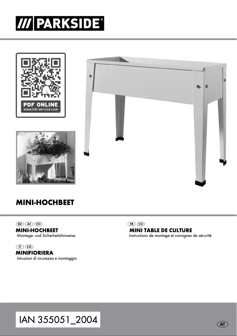 Page 1 of the manual User Manual Parkside IAN 355051