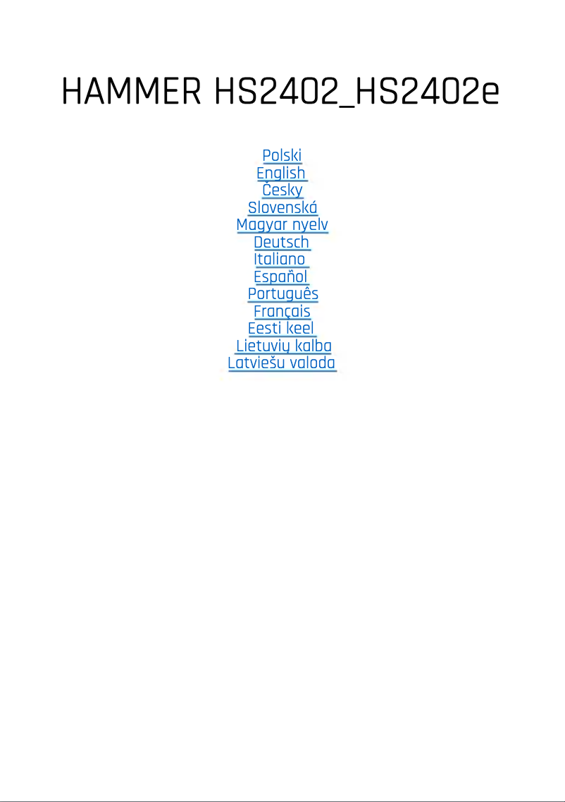 First page image of the manual for Blade 5G