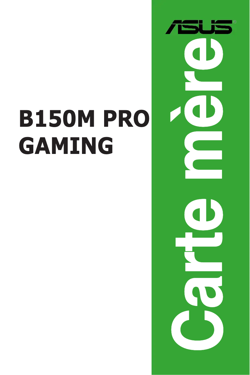 Page 1 of the manual User Manual Asus B150M PRO GAMING