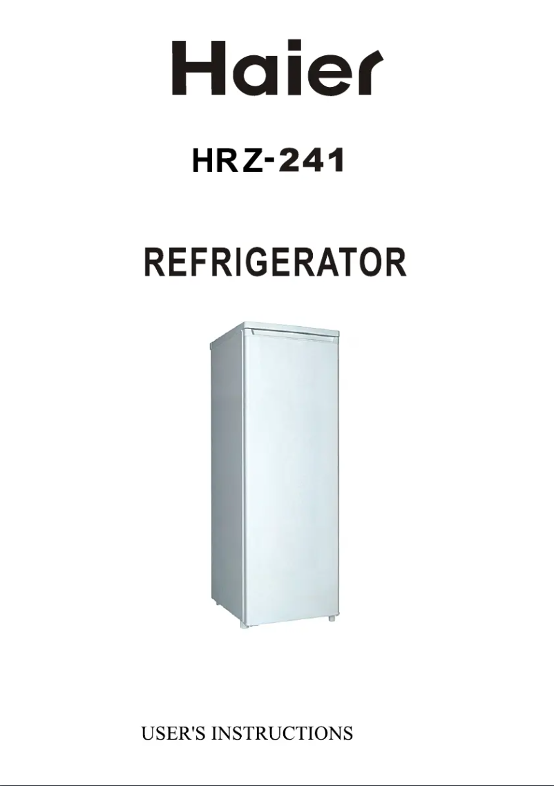 First page image of the manual for HRZ241