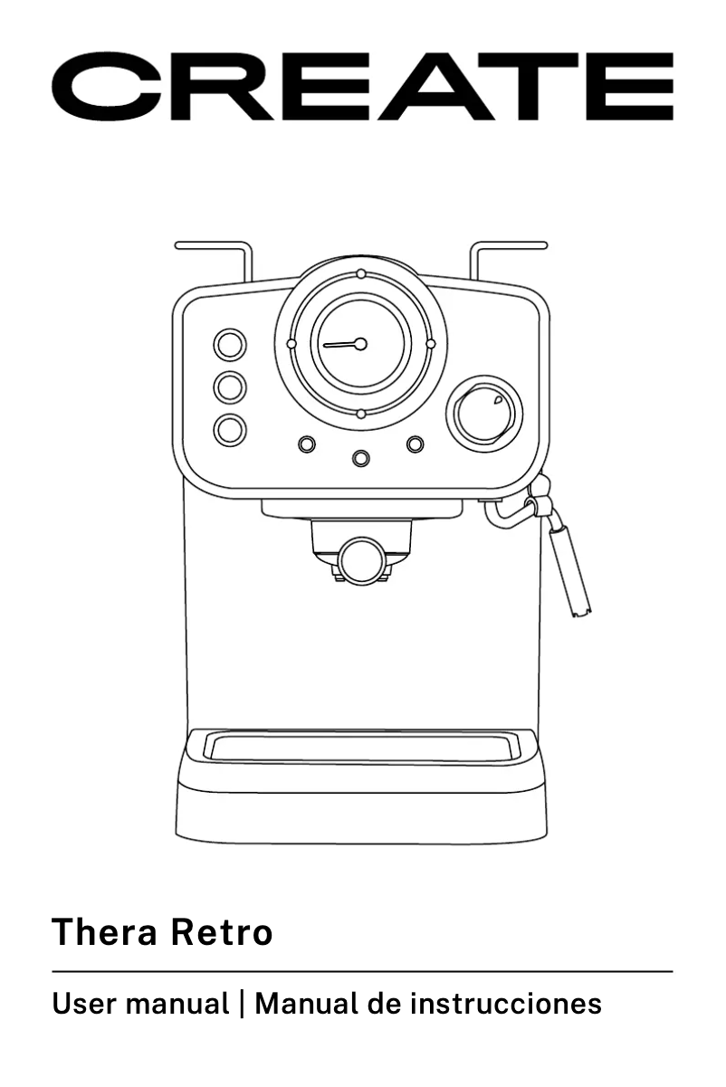 First page image of the manual for Thera Retro