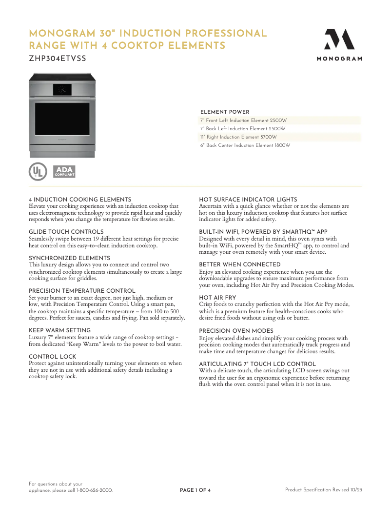 First page image of the manual for ZHP304ETVSS