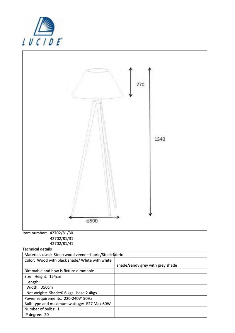 First page image of the manual for Joli