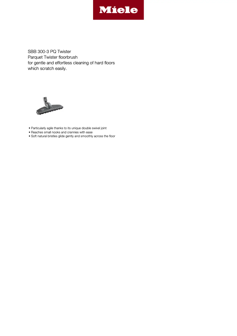 First page image of the manual for SBB 300-3 PQ Twister