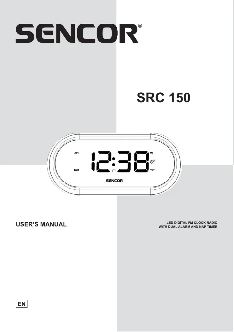 Page 1 of the manual User Manual Sencor SRC 150 R