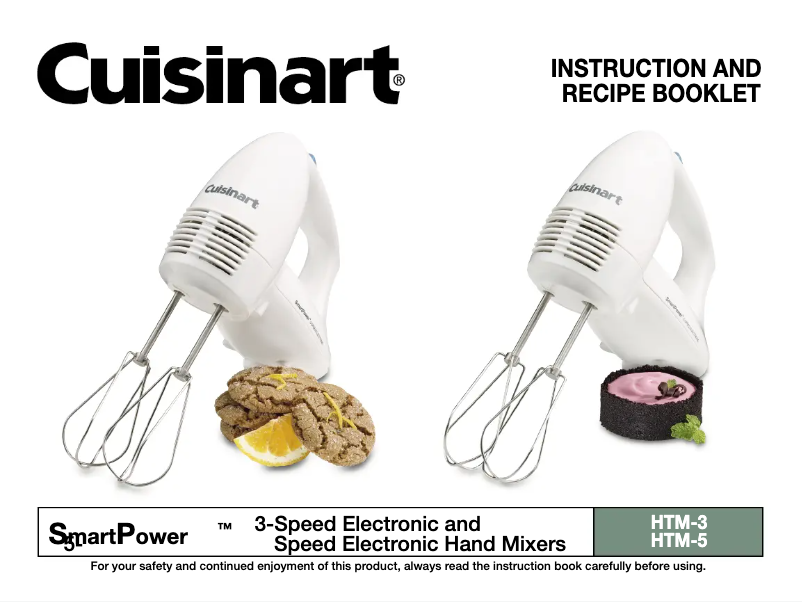 Page 1 of the manual User Manual Cuisinart SmartPower HTM-3