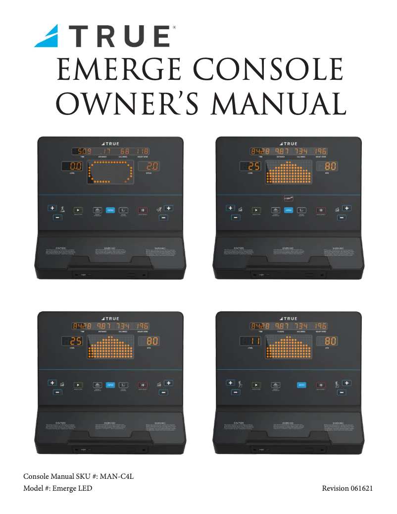 Page 1 of the manual User Manual True Emerge LED