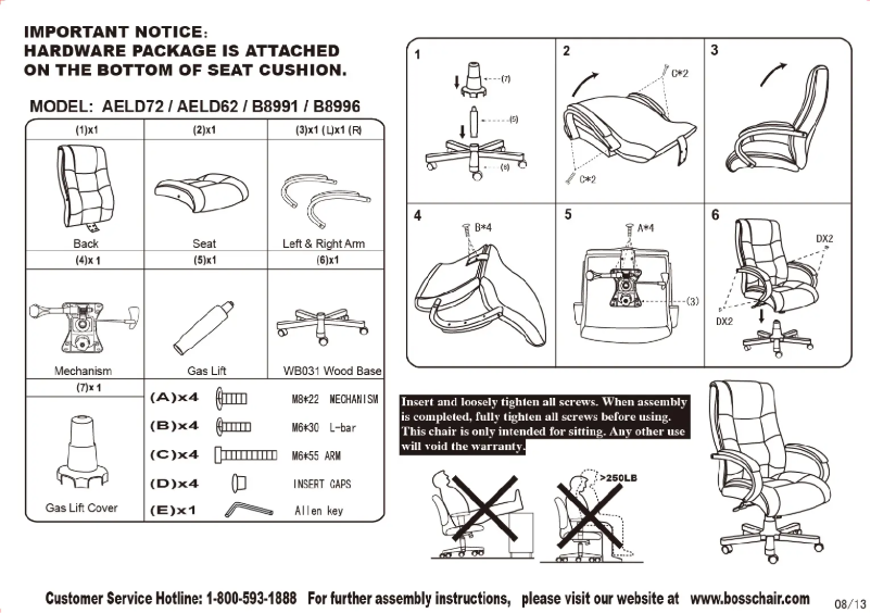 Page 1 of the manual User Manual Boss B8996