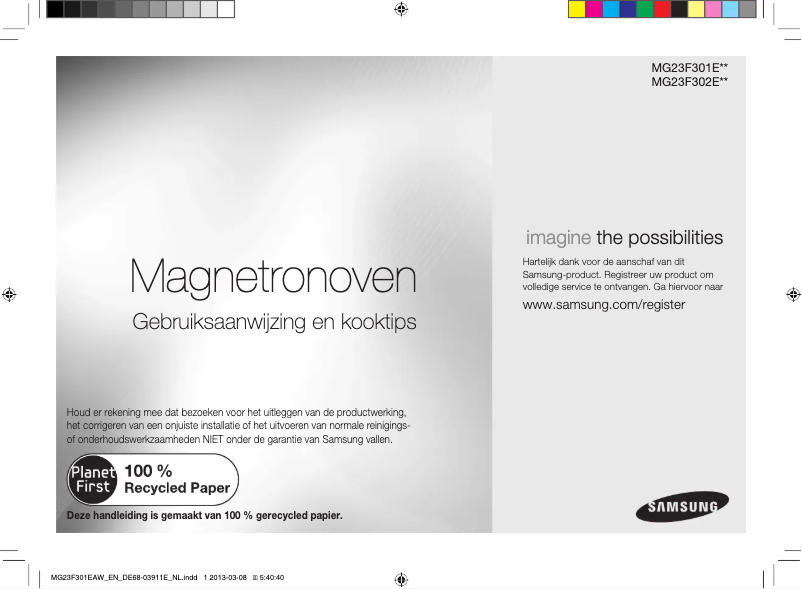 Page 1 of the manual User Manual Samsung MG23F302TAK
