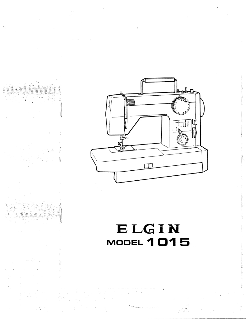 Page 1 of the manual User Manual Singer Elgin 1015