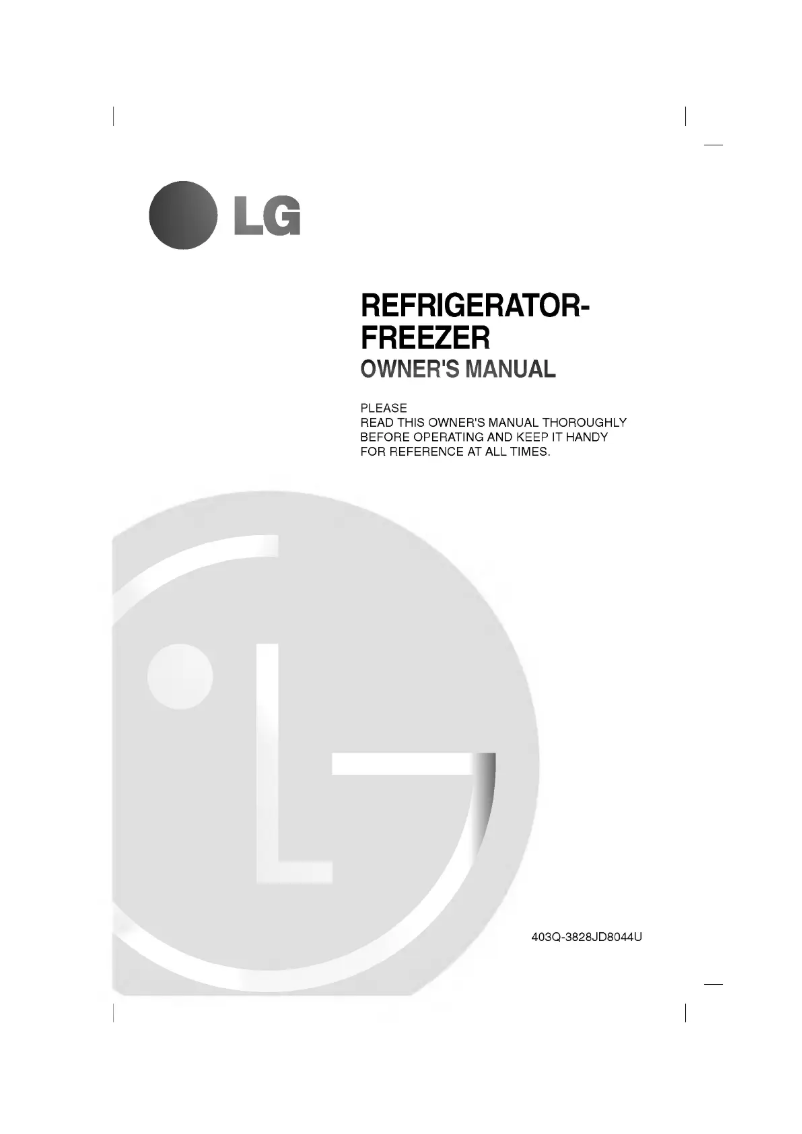Page 1 of the manual User Manual LG GR-403SLQ