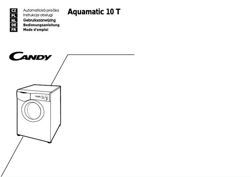 Page 1 of the manual User Manual Candy Aquamatic 10T