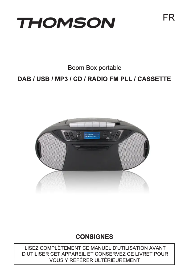 First page image of the manual for TH367669