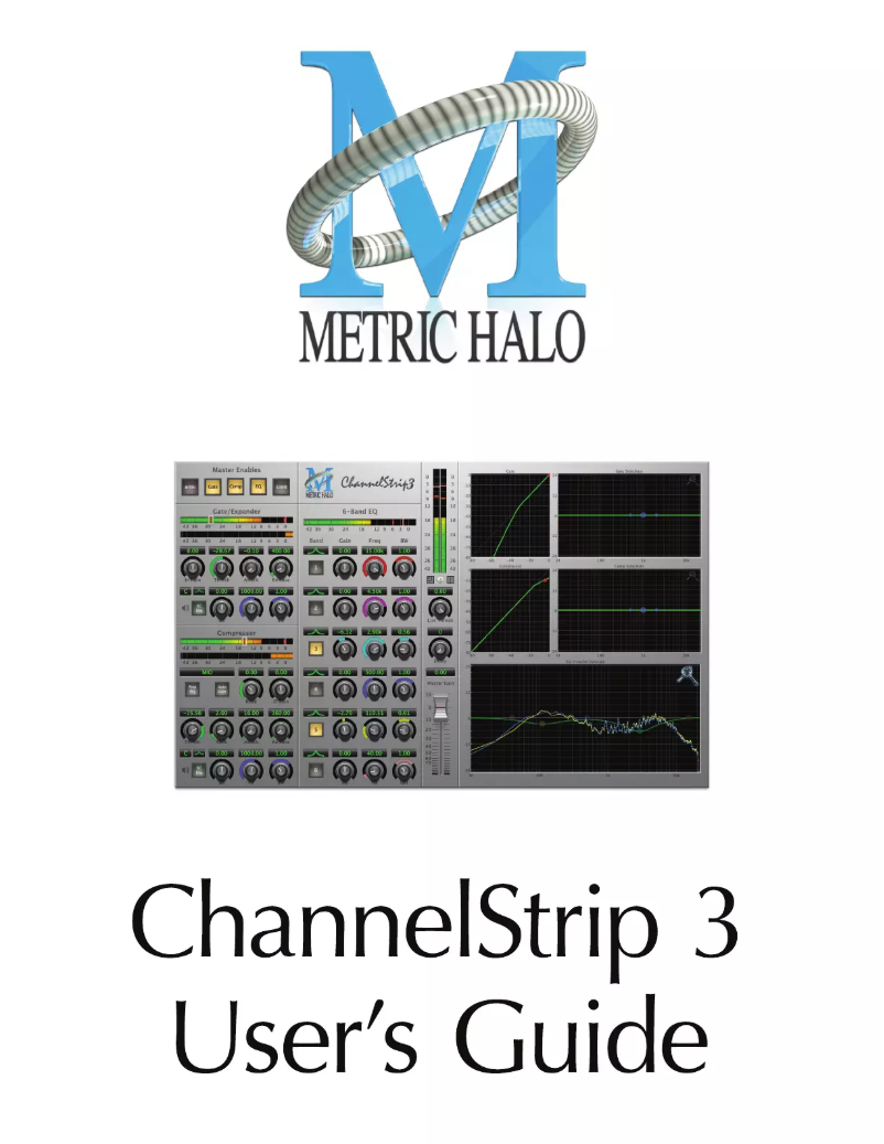 Page 1 of the manual User Manual Metric Halo ChannelStrip 3