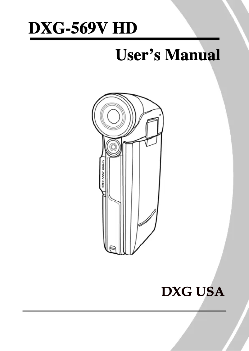First page image of the manual for DXG-569V