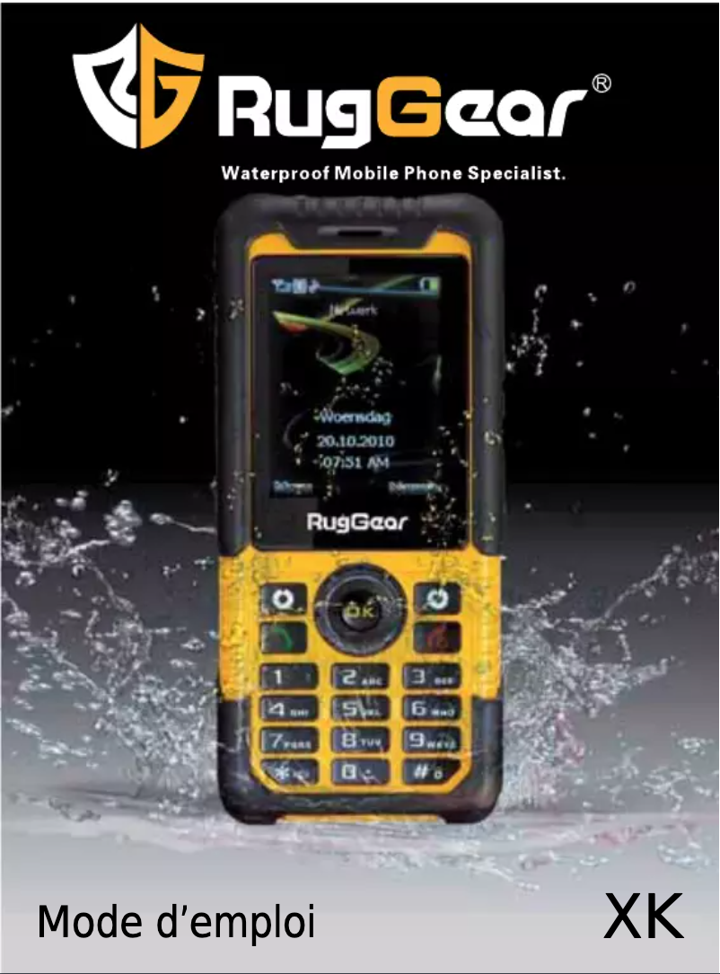 Page 1 of the manual User Manual Profoon RugGear XK