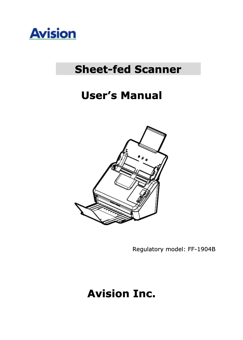First page image of the manual for AV332