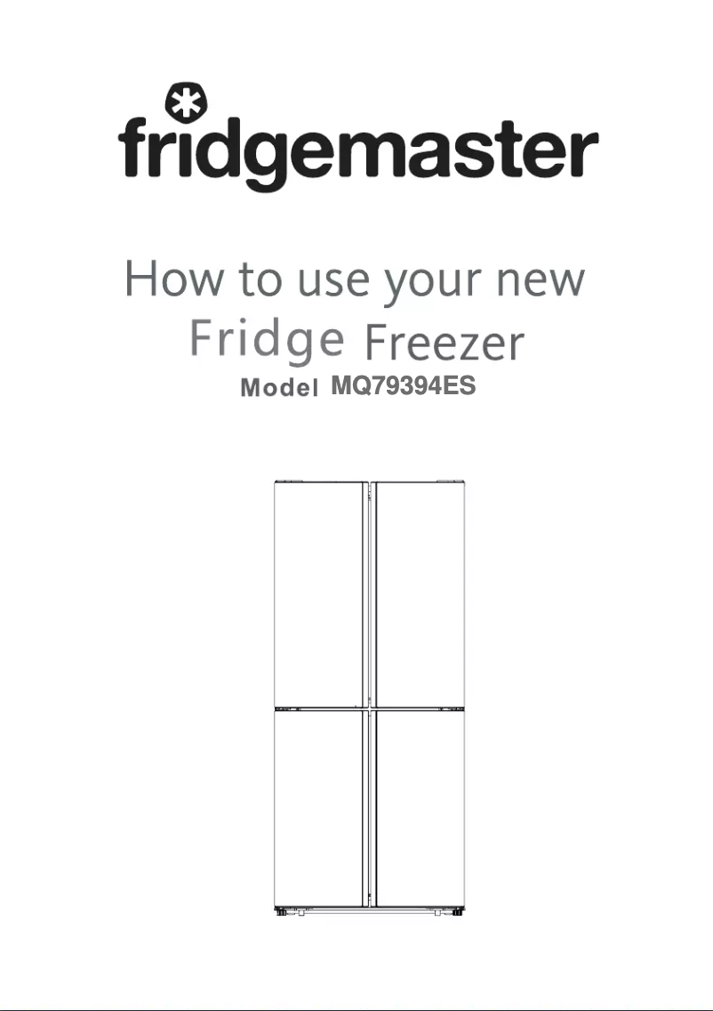 Page 1 of the manual User Manual Fridgemaster MQ79394EB